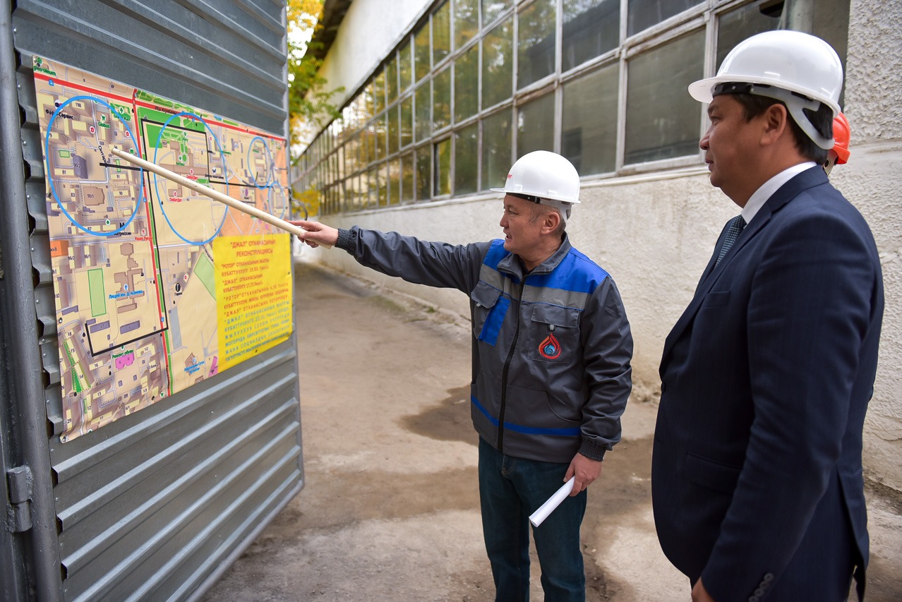 В двух котельных Бишкека запустили новые газовые котлы.
