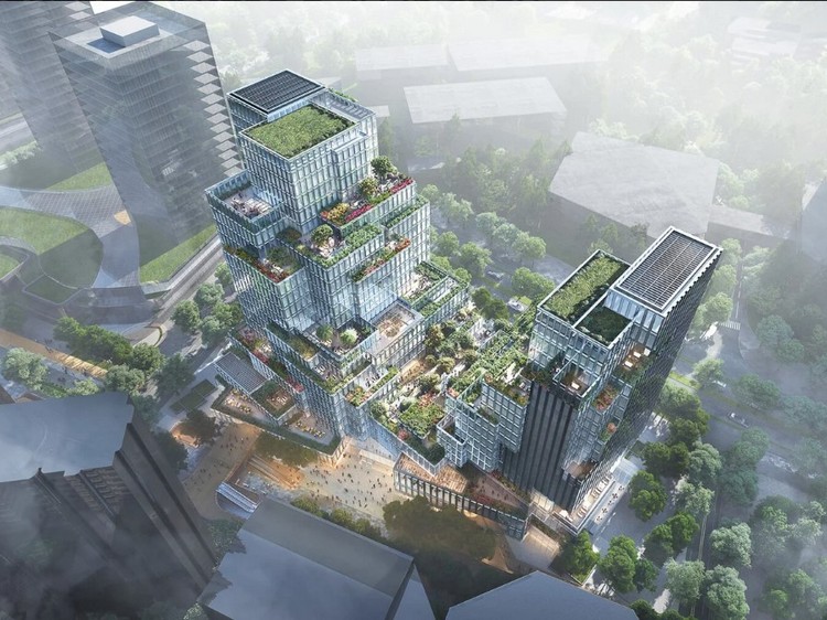 Вид сверху на Urban Glen