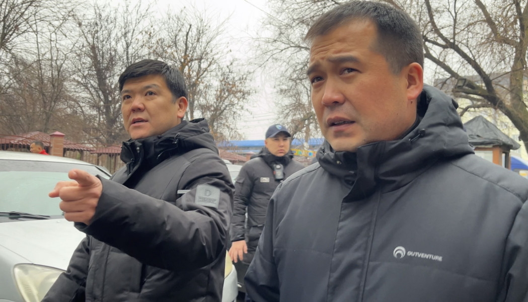 Городские власти начали наводить порядок на Аламединском рынке в Бишкеке