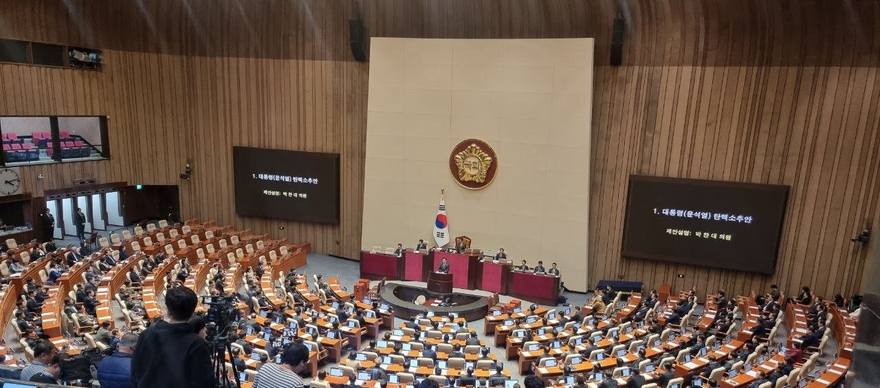 Парламент Южной Кореи поддержал импичмент президенту
