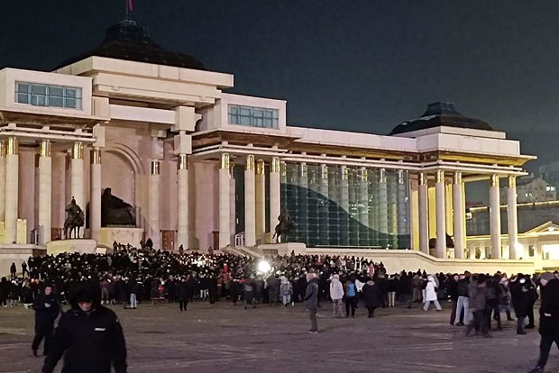 Протесты в столице Монголии