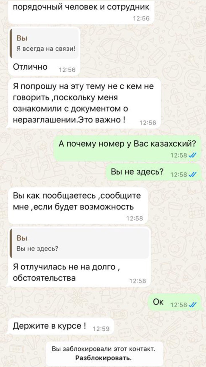 Переписка с «директором школы»