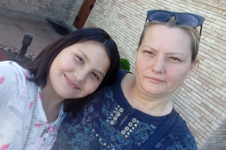 Ирина с дочкой