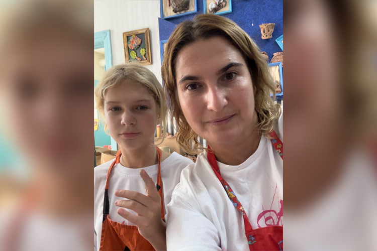 Юлия Воцлава с дочерью