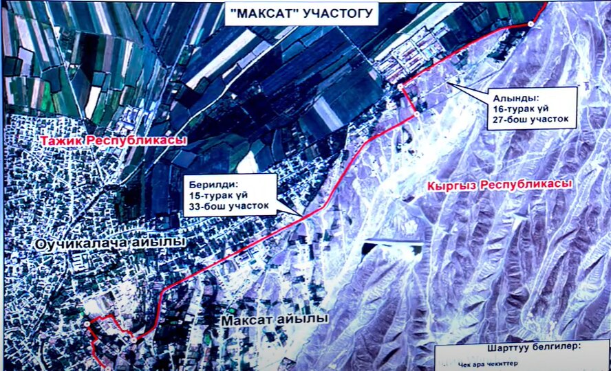 Обмененные участки в селе Максат