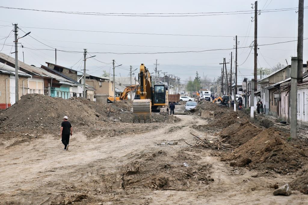 Реконструкция дороги по улице Саидова