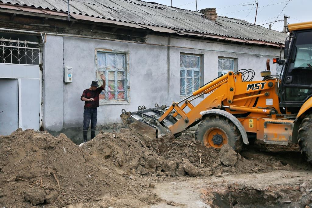 Реконструкция дороги по улице Саидова