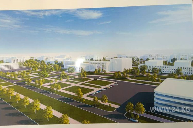 Эскизы будущего медицинского городка.