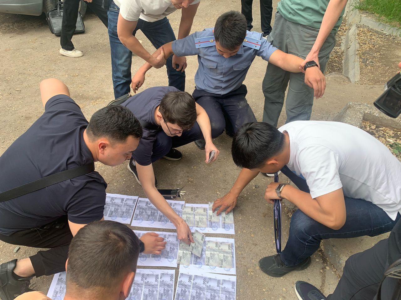 Задержание подозреваемого в вымогательстве денежных средств
