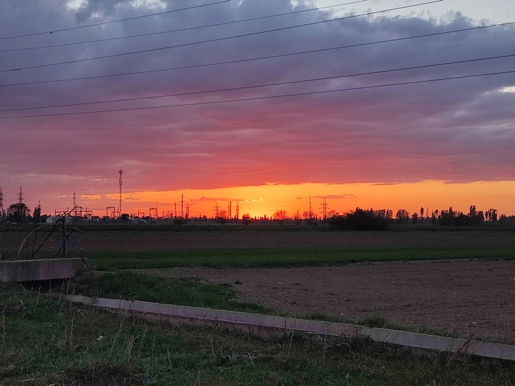 Закат в Сокулуке, 2 мая