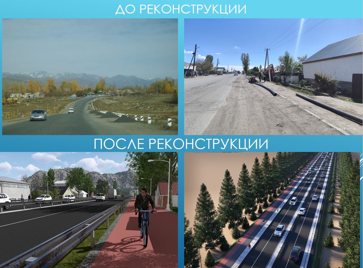 Участок объездной дороги на ИК