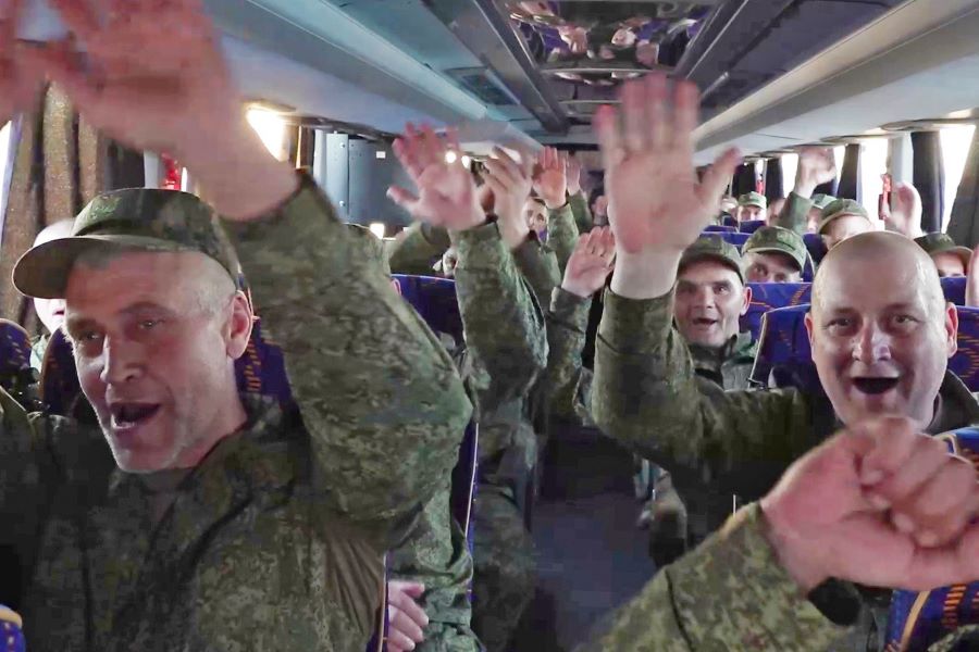 Освобожденные российские пленные