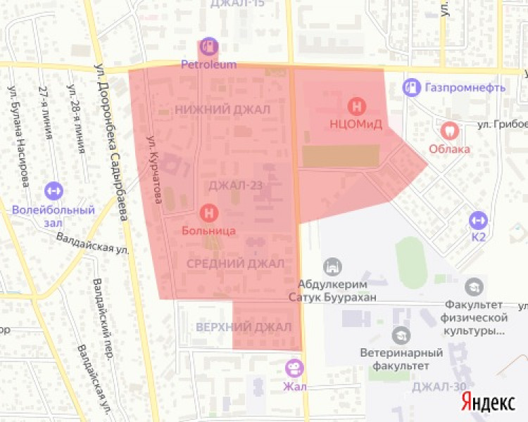 Участок отключения