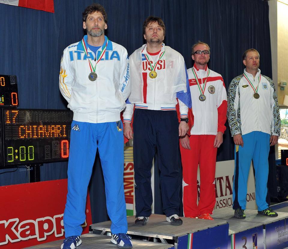 Trifiletti/Bizzi. На церемонии награждения на чемпионате Европы-2017