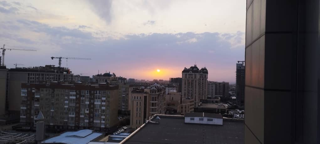 Закат в Бишкеке