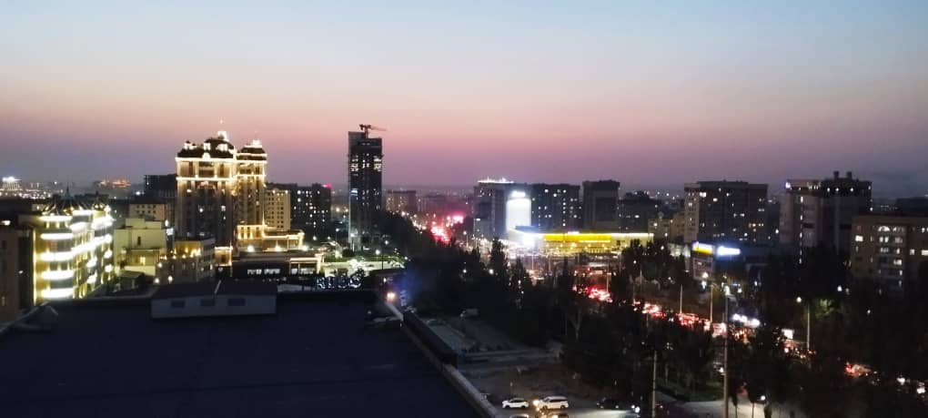 Ночной Бишкек, район «Асанбая», Южная магистраль, 4 июля