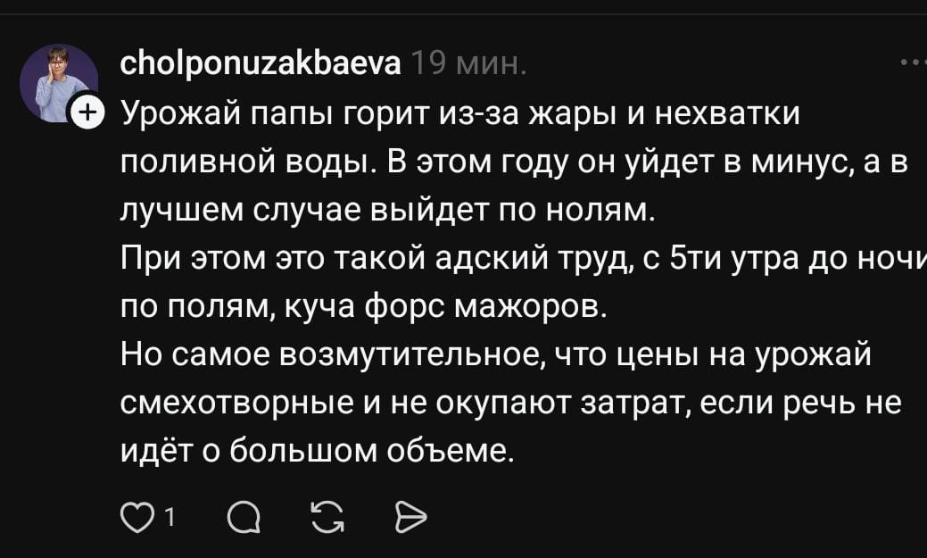 Аномальная жара: изменение климата и солнечный удар по экономике Кыргызстана