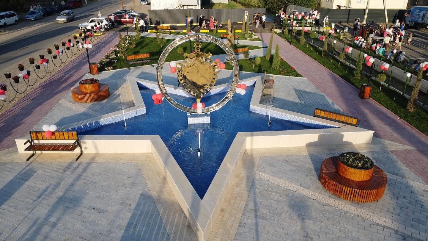 В Таласе открыли новую аллею в центре города