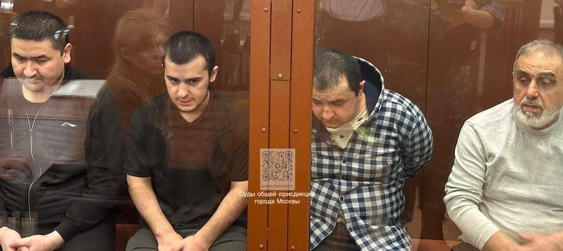 Пресс-служба судов общей юрисдикции Москвы предоставила фото журналистам во время определения санкции подозреваемым