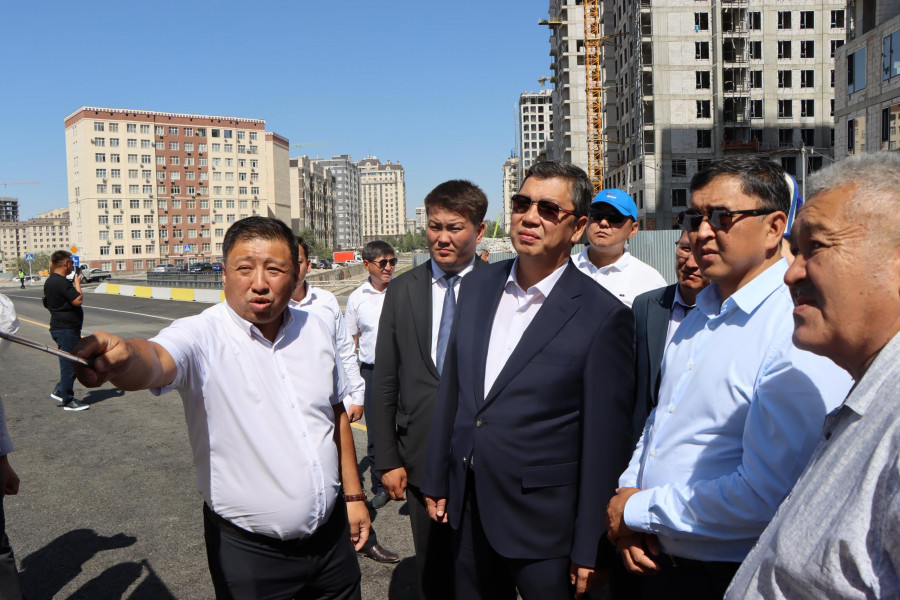 В Бишкеке открыли новую дорогу от Жукеева-Пудовкина до Молдобасанова