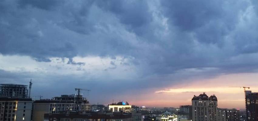 Закат над Бишкеком, 25 августа