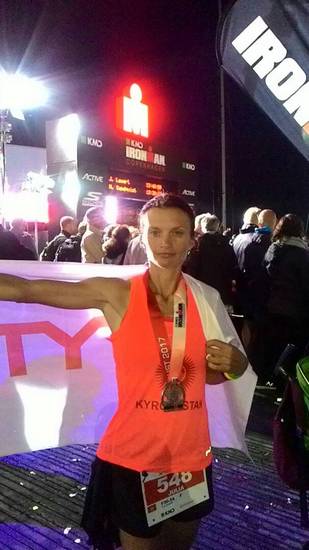 Сразу после финиша на Ironman. Копенгаген, август, 2017 год