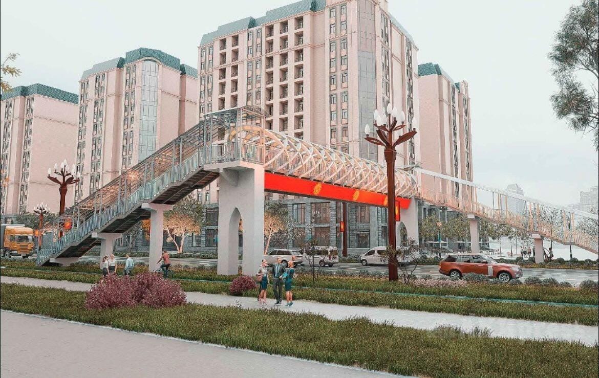 В Бишкеке показали, как будет выглядеть надземный переход на улице Айтматова