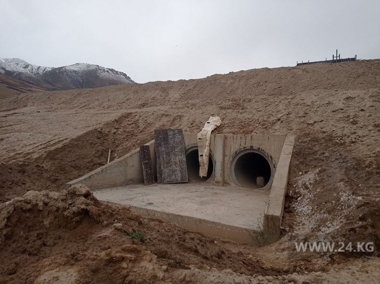 Строительство водохранилища Уч-Коргон