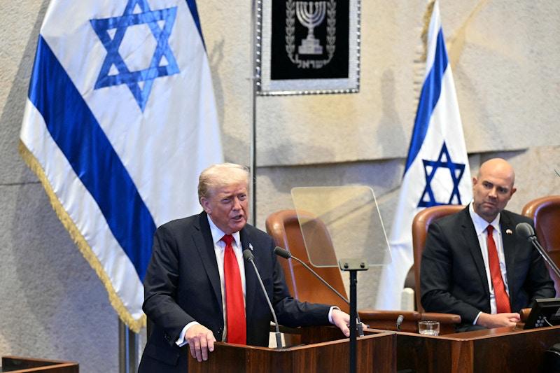 Дональд Трамп в Кнессете (парламент Израиля)