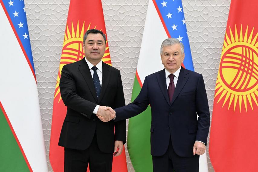 Садыр Жапаров и Шавкат Мирзиеев, Ташкент, 15 ноября 2025 года