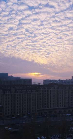 Закат в Бишкеке, 6 ноября