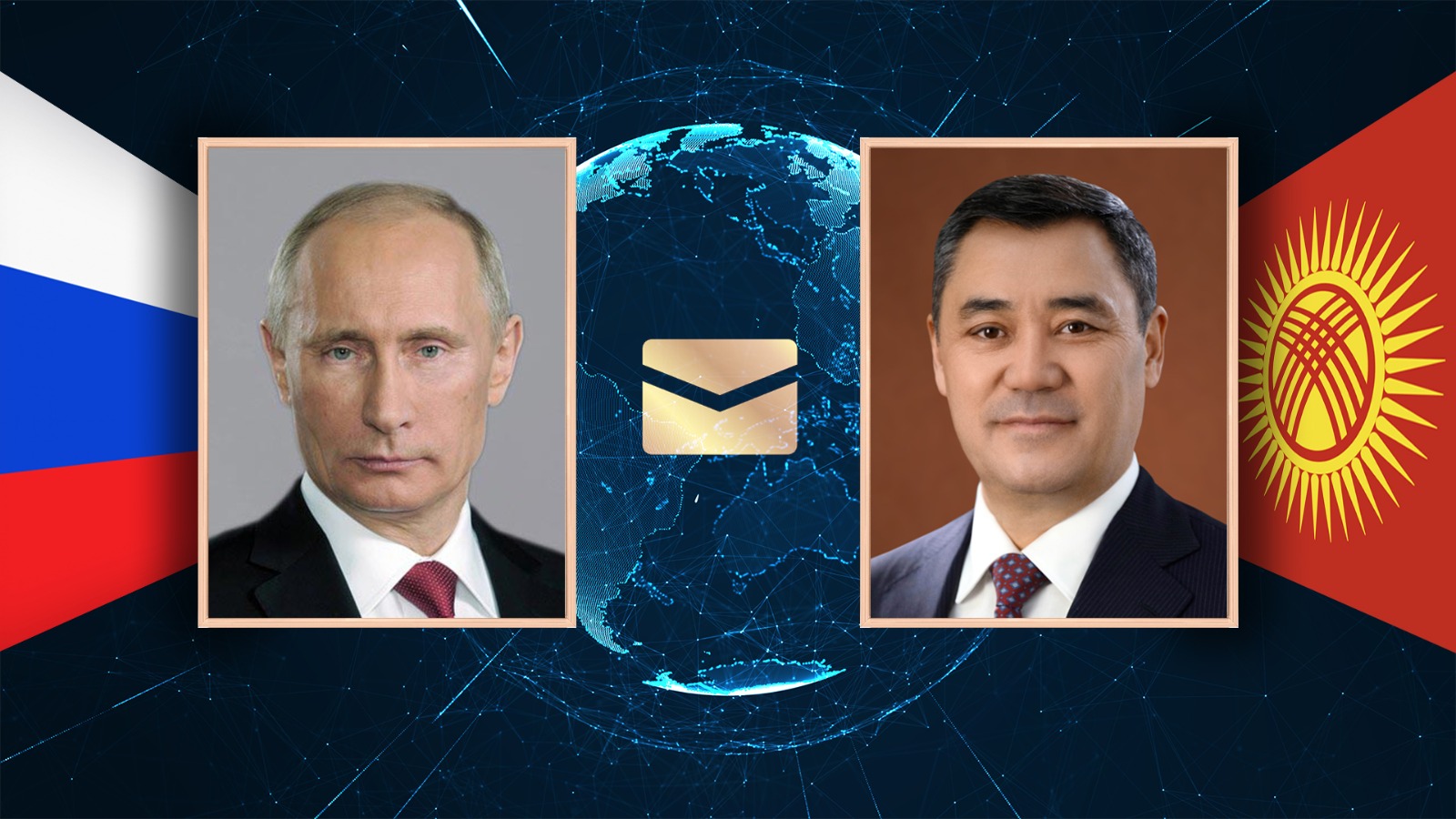 Владимир Путин поздравил Садыра Жапарова и народ Кыргызстана с Новым годом
