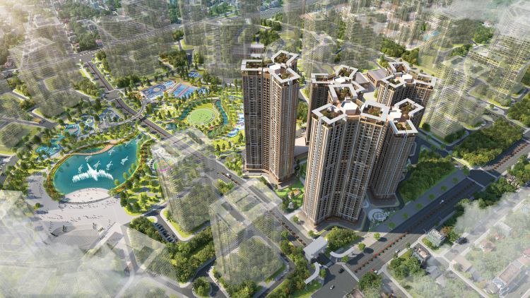 Изображение Royal Central Park и пяти башен фазы The Essence. Официально в продаже с января 2026 года
