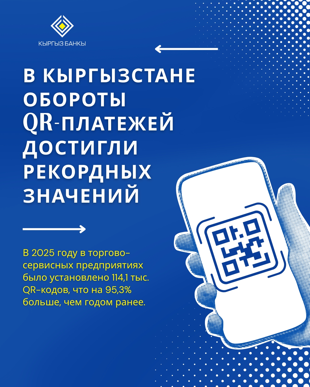 В Кыргызстане обороты QR-платежей выросли в 8–10 раз за год