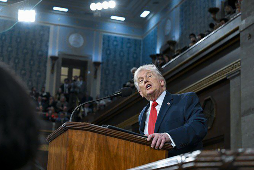 Дональд Трамп выступил в Конгрессе