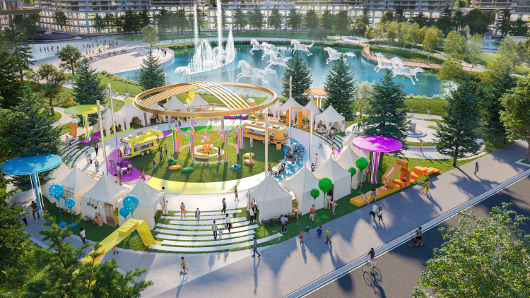 Парк «Шелковый путь» для жителей Royal Central Park.