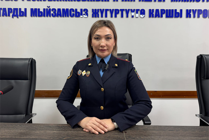 Подполковник милиции Умида Исматова