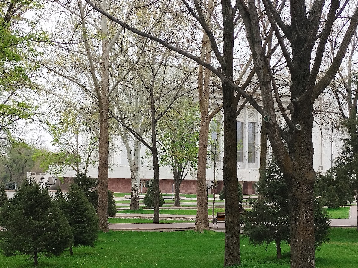 Бишкек, сквер Дружбы народов, апрель 2026 года