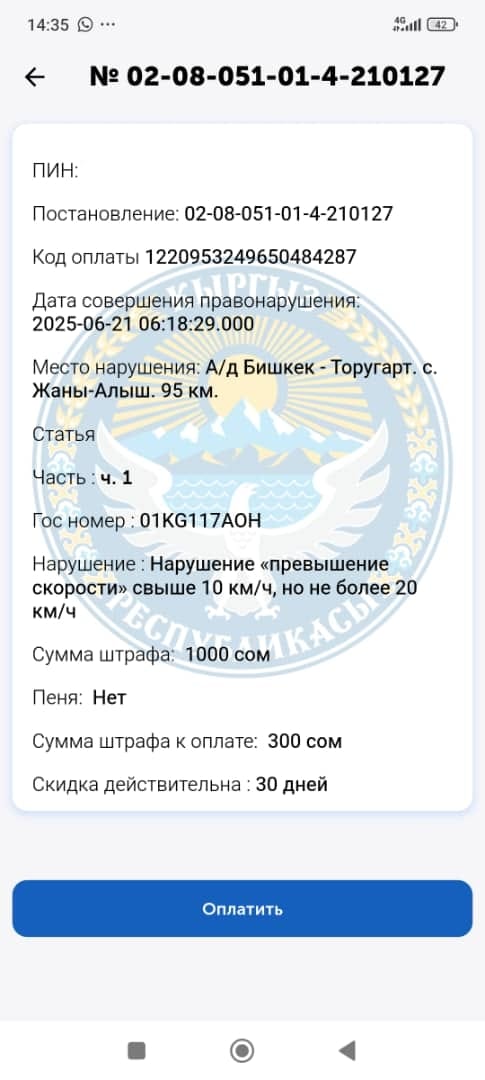 Откуда взялся штраф за авто, которого у бишкекчанина никогда и не было, он не знает