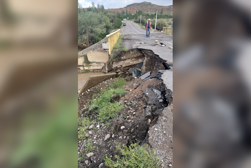 На дороге Ала-Бука — Кербен вода размыла мост, введены ограничения