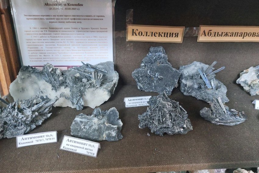 В музее хранится более 6 тысяч минералов и горных пород, некоторые из которых уникальные