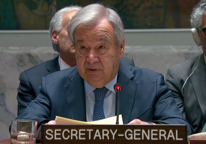Генеральный секретарь ООН Антониу Гутерриш выразил глубокую обеспокоенность эскалацией международной напряженности в регионе Ближнего Востока