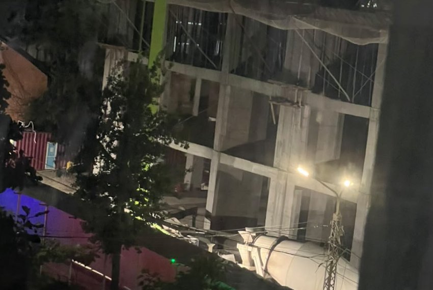 На стройке здания нового училища не слышали о Законе о тишине
