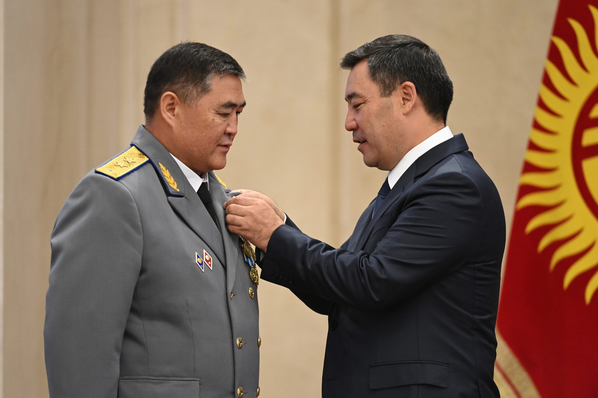 Садыр Жапаров и Камчыбек Ташиев, 2024 год