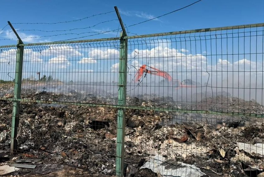 Мэрия Канта оштрафована на 51 тысячу сомов в связи с возгоранием на полигоне твердых бытовых отходов