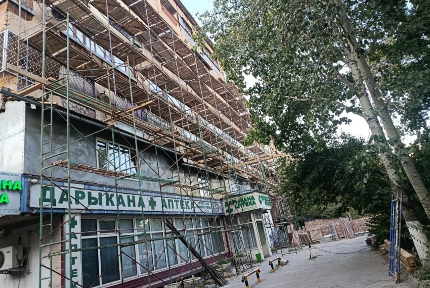 Работы на объекте прекратились