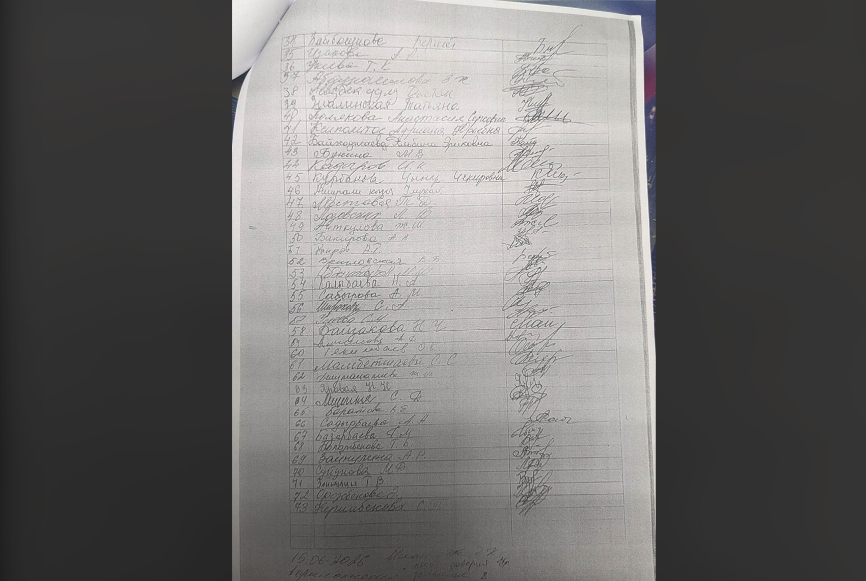 Заявление учителей в прокуратуру