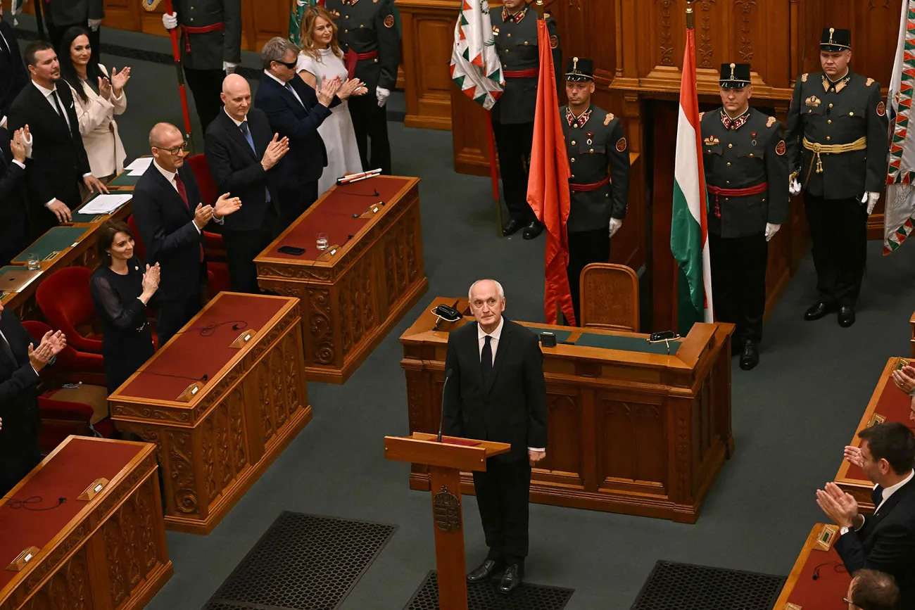 Андраш Бака после голосования в парламенте