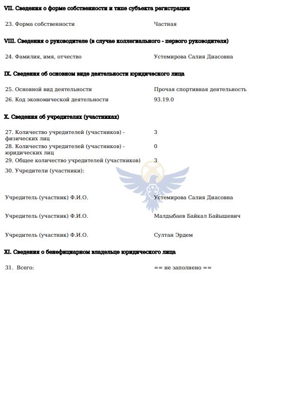 Выписка из базы Минюста о компании «Прайм Корт»