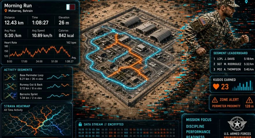 Иран использовал фитнес-приложение Strava для отслеживания маршрутов военных США
